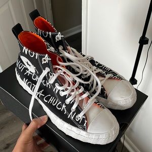 “Not A Chuck” High top converse